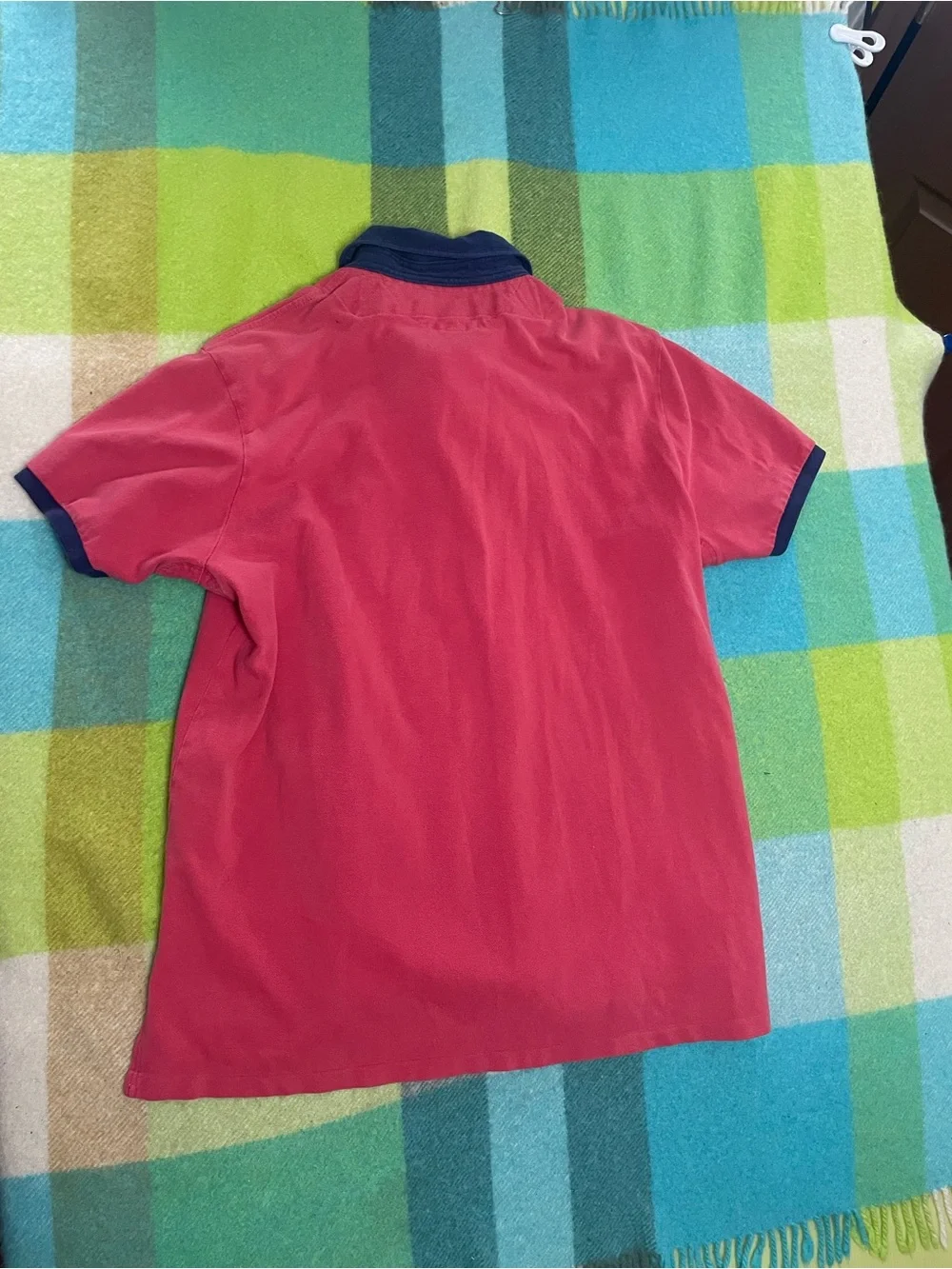 Vintage Polo Ralph Lauren Stripe Big Pony Rugby Short Sleeve Polo